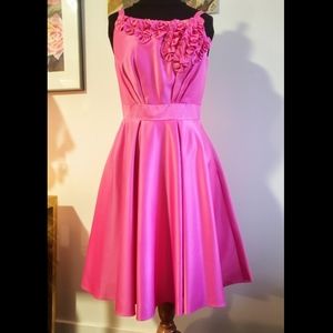 Mori Lee Elegant Hot pink Satin‎ dress